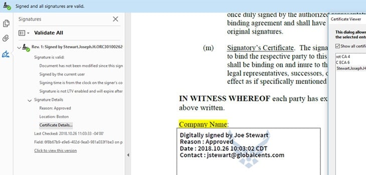 CAC digital signing process using PowerTools for Digital Signatures