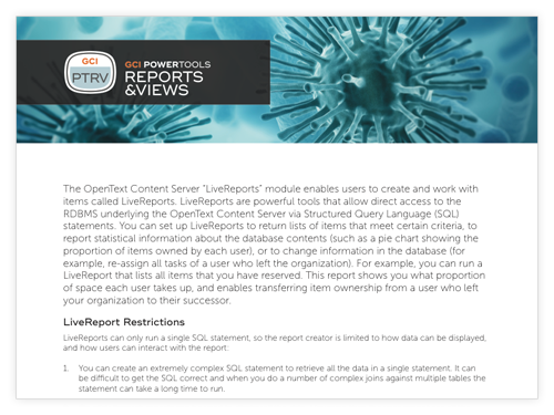 GCI PowerTools for Reports & Views