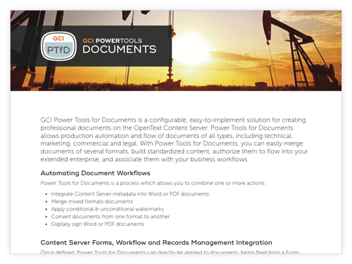 GCI PowerTools for Documents
